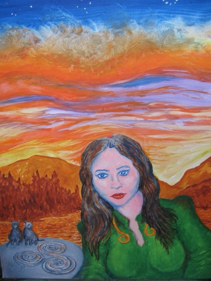 Rainbow Bridge painting