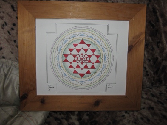 Painting of the Sri Yantra
